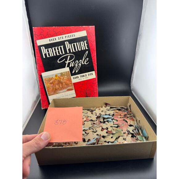 Vintage Perfect Picture Puzzle - Gallantry on the Range - Picture 7 of 8